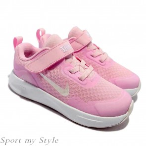 Кросівки дитячі Nike Wearallday Td Pink White Strap Toddler Infant Casual Shoes CJ3818-601